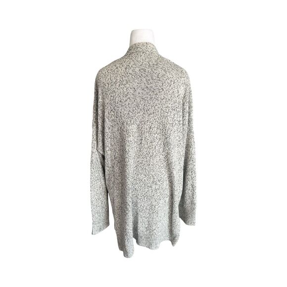 Madewell Midland Long Open Cardigan Staple Cotton Sweater Marled Aztec Gray XL - Picture 5 of 5